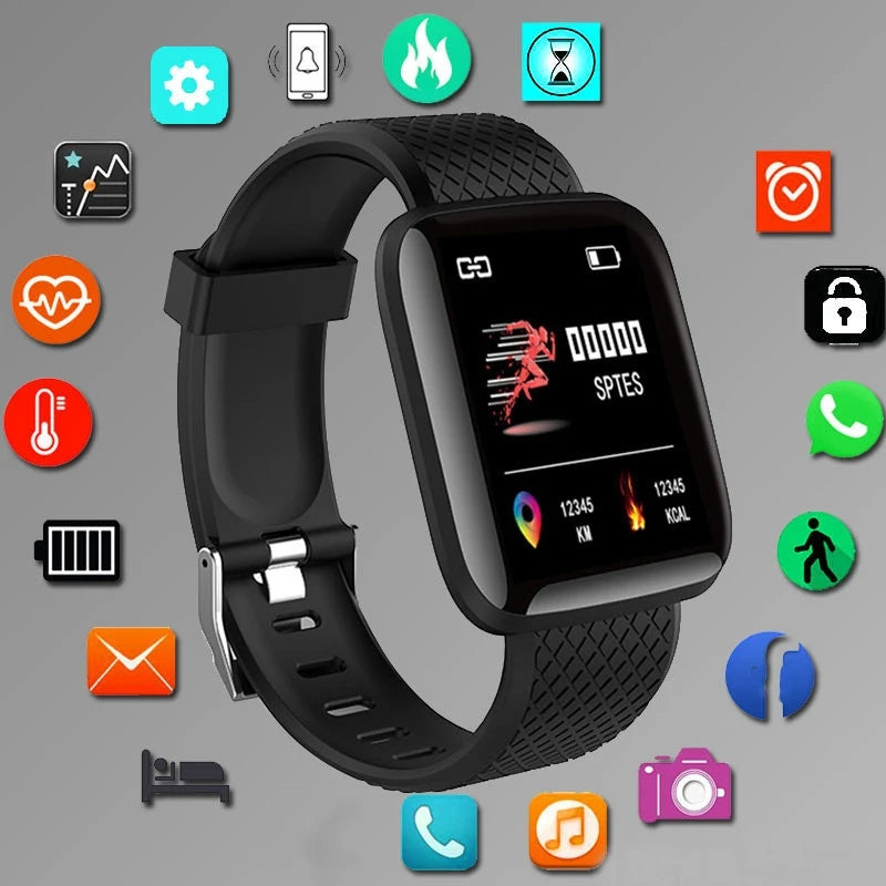 Unisex Smartwatch – Fitness Tracker & Message Alert for Xiaomi/Huawei