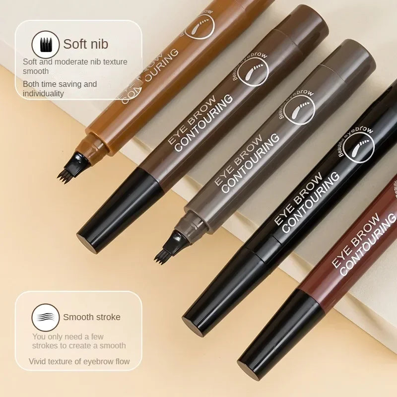 4-Tip Waterproof Brow Pen