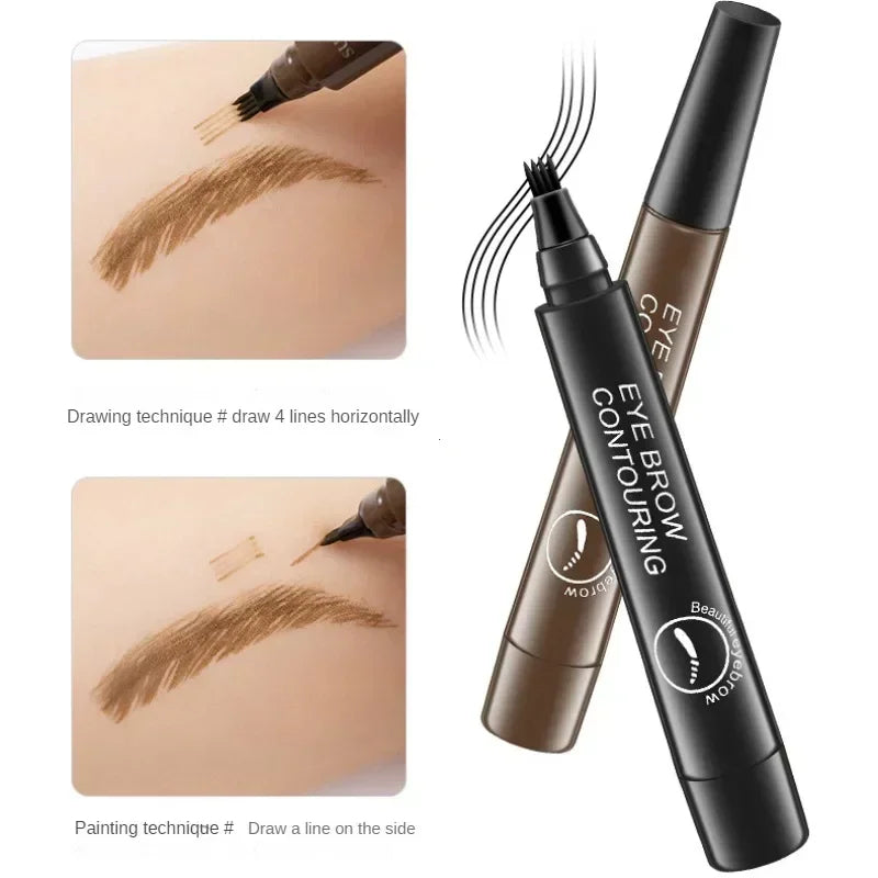 4-Tip Waterproof Brow Pen