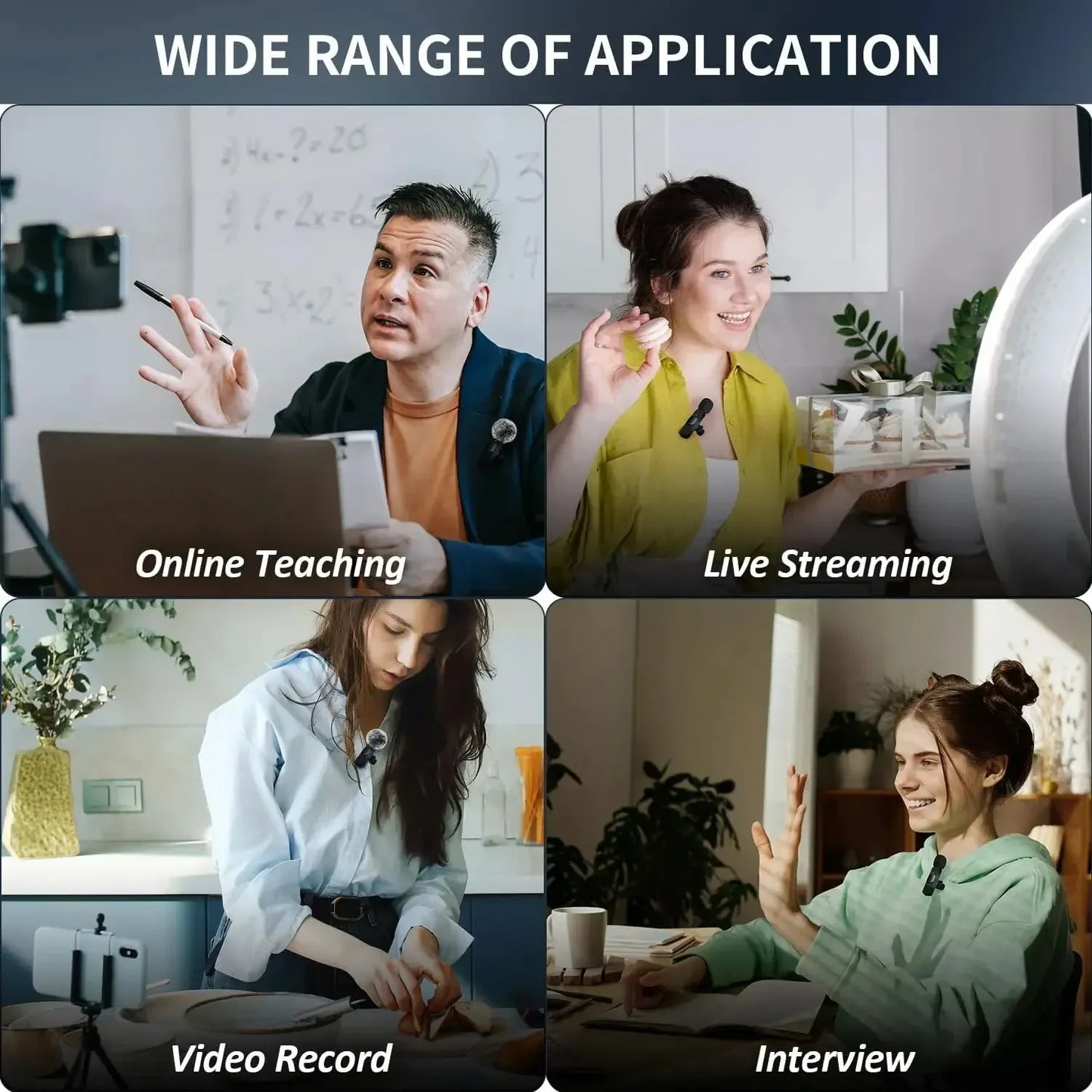 portable Wireless Lavalier Mic