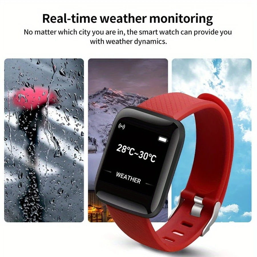 Unisex Smartwatch – Fitness Tracker & Message Alert for Xiaomi/Huawei