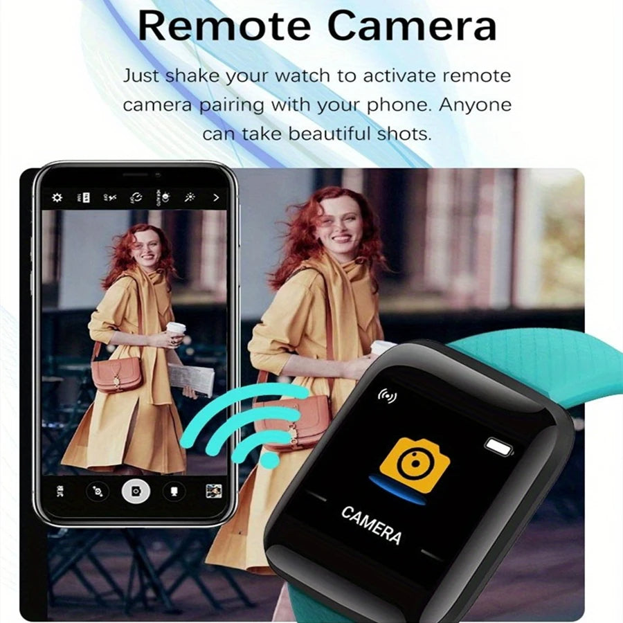 Unisex Smartwatch – Fitness Tracker & Message Alert for Xiaomi/Huawei